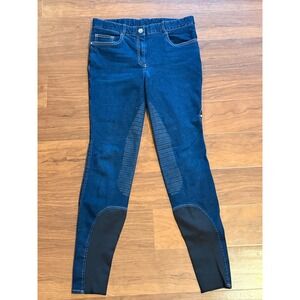 Equiline Denim‎ Breeches Dark Wash Knee Grip Riding Pants IT 44